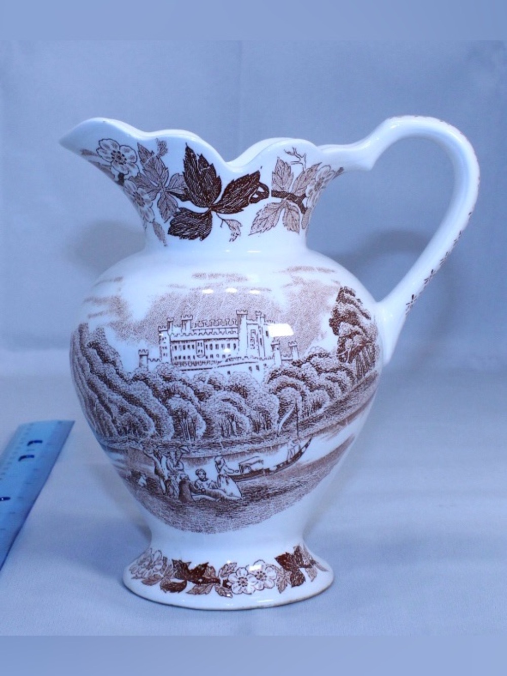 Norleans Brown and White Pitcher